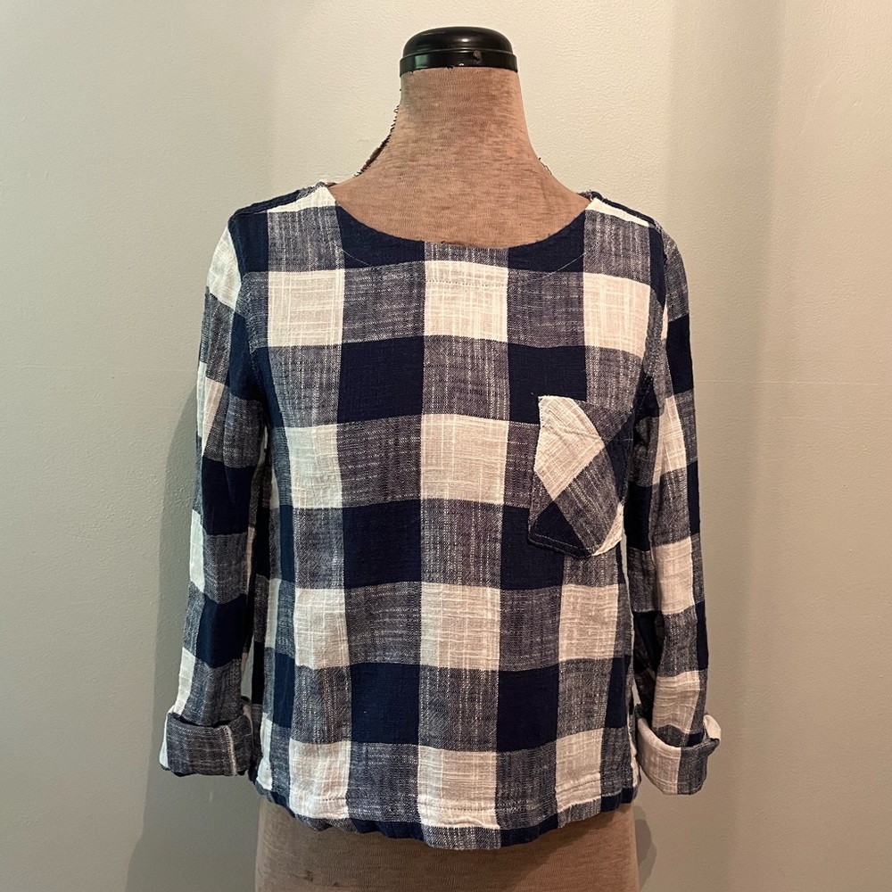 Cloth & Stone plaid top